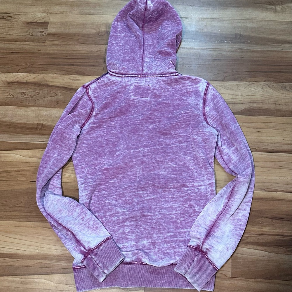 Billabong Vintage Y2K Purple Lace Geometric Burnout Hoodie - Picture 16 of 16